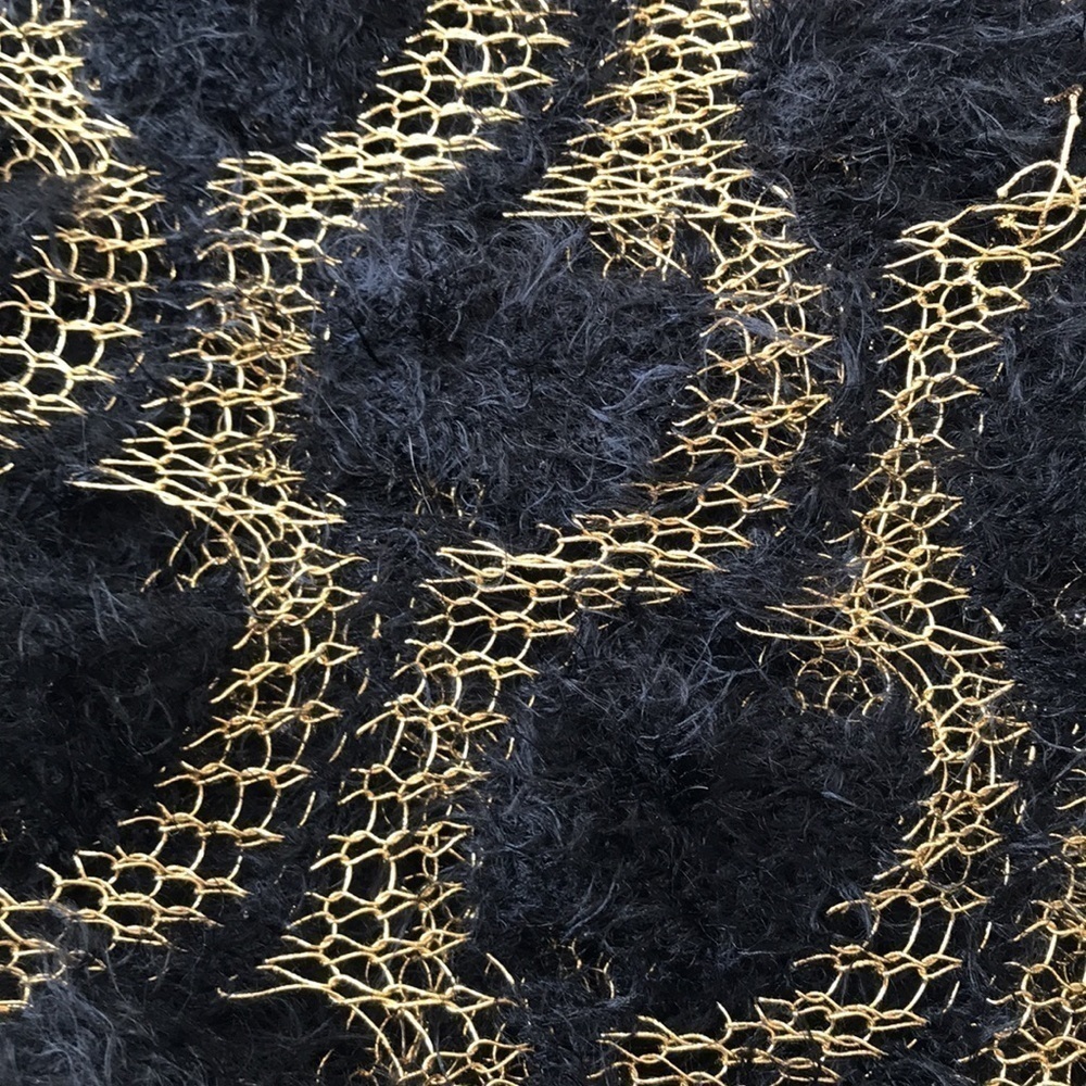 Tasha knitted gold thread black pho fur size M/L - Picture 6 of 7